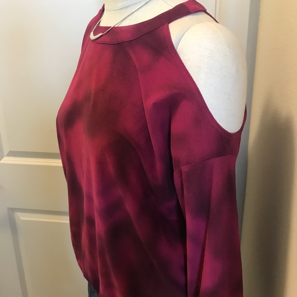 RVCA Rose Colored Cold Shoulder Light Sweater